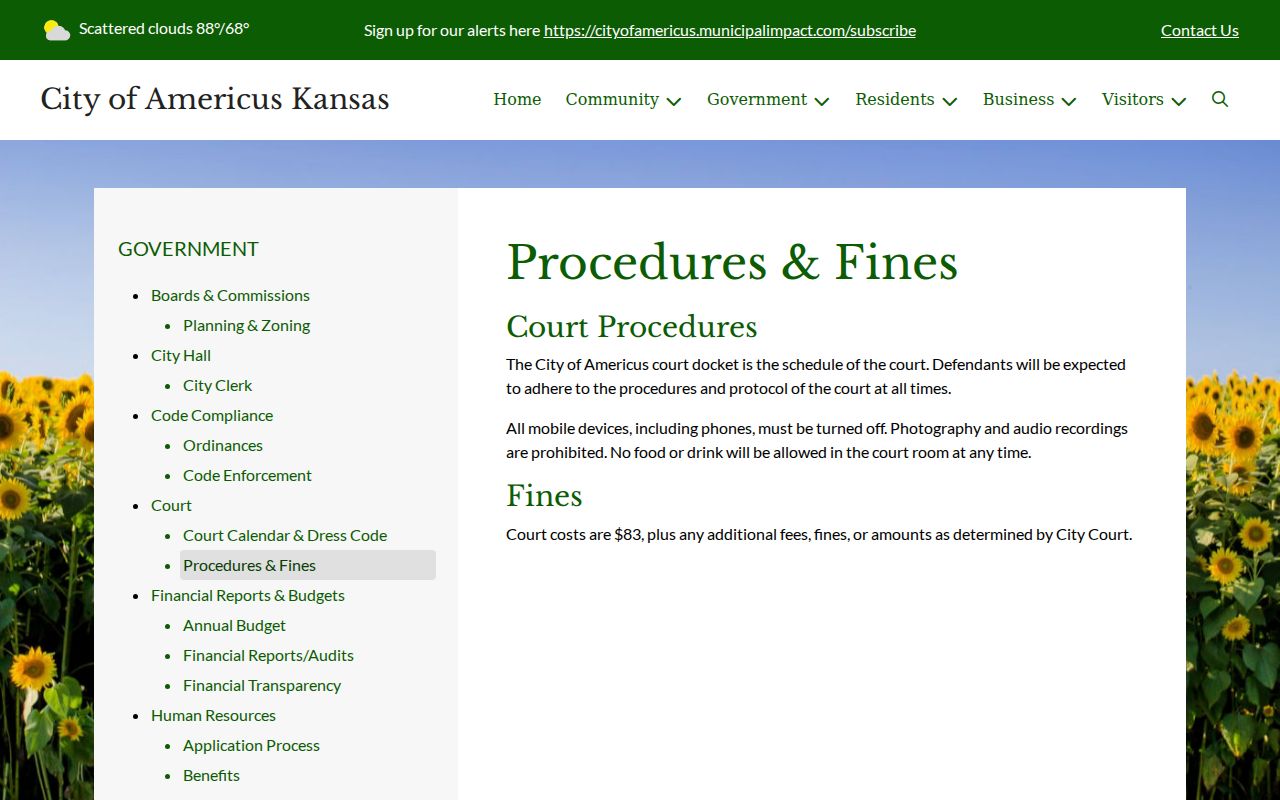 Lyon County Americus traffic court docket procedures