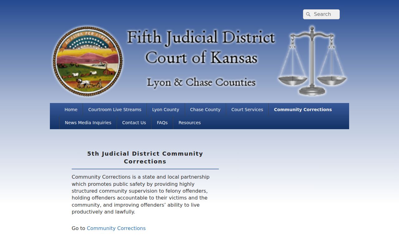 Fifth Judicial District Community Corrections information