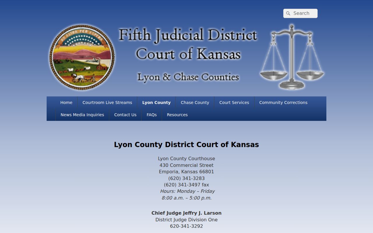 Fifth Judicial District Lyon County court profile