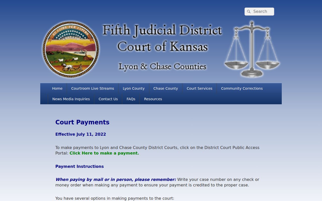 Lyon County traffic ticket payment routes